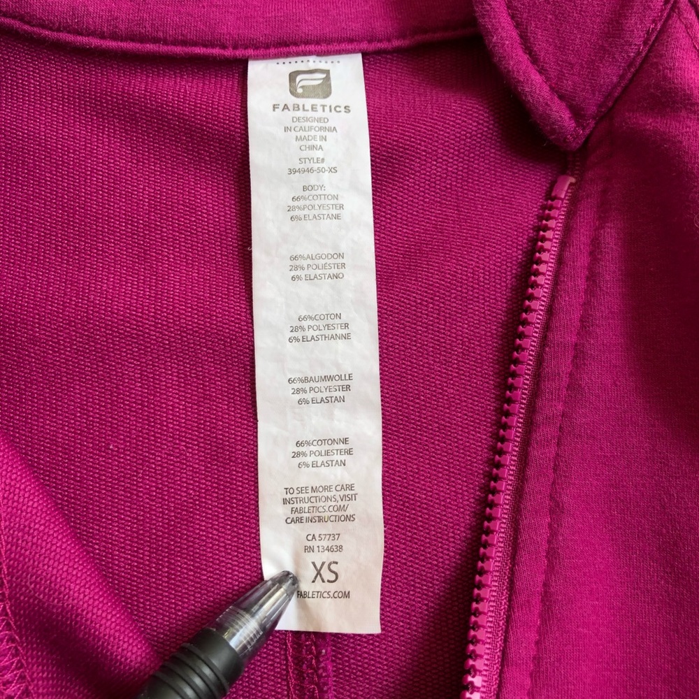Fabletics Asymmetrical Full Zip Davis Jacket Size… - image 8